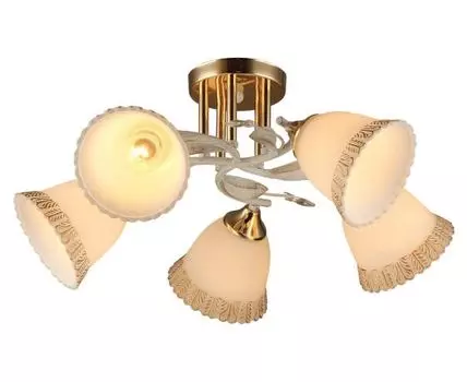 Люстра MD.2877-5-S WT+FGD (23, 57, Потолочные, Белый, 57)