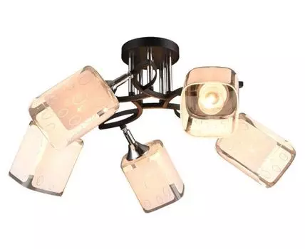 Люстра MD.3499-5-S BK+CH (24, 60, Потолочные, прозрачный, 60)