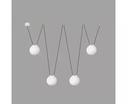 Люстра Mine 4L белая