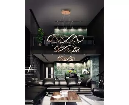 Люстра Molly 3 кольца 110 розовое золото DIM