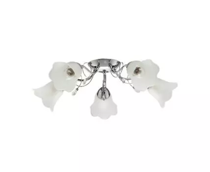 Люстра Моника (серебристый, белый)