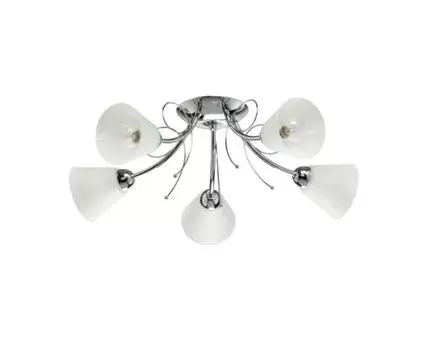 Люстра Нежность (серебристый, белый)