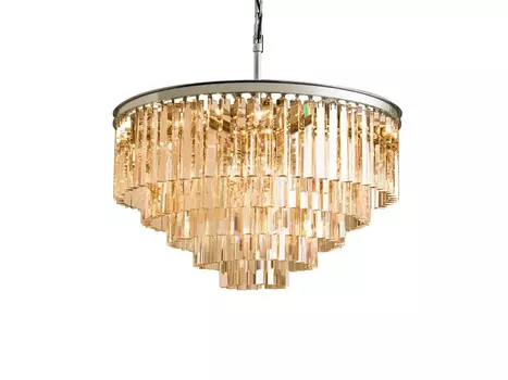 Люстра Odeon 10A chrome/amber