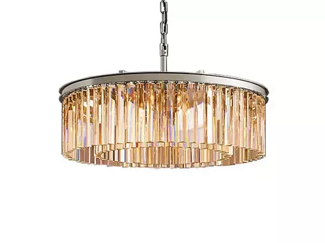 Люстра Odeon 10B chrome/amber