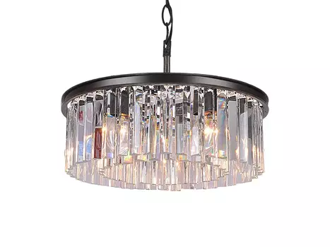 Люстра Odeon 6B/P black/clear