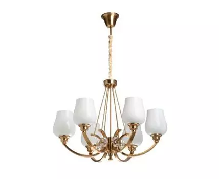 Люстра Палермо (золотистый, белый)