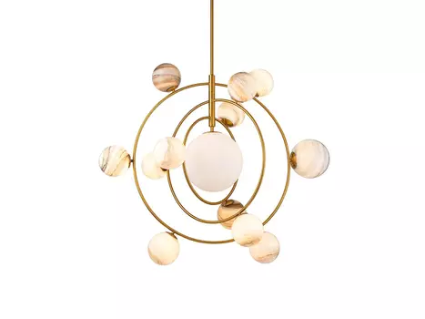 Люстра Planet 13 brass