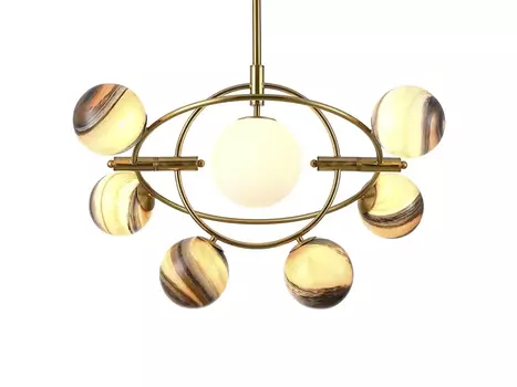 Люстра Planet 7B brass