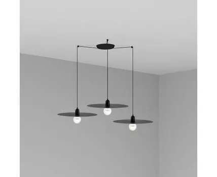 Люстра Plat 3L черная