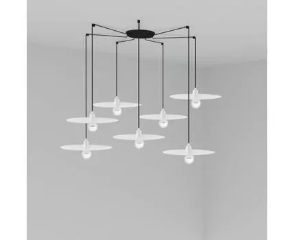 Люстра Plat 7L белая