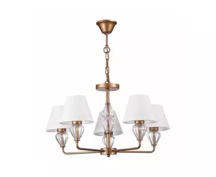 Люстра подвесная EVOLUCE (белый, золотистый)