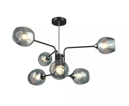 Люстра потолочная (черный, белый, 85)