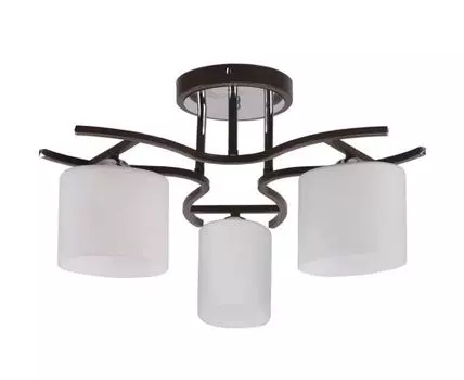 Люстра потолочная (коричневый, белый, 50)