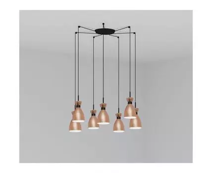 Люстра Retro 7L медная