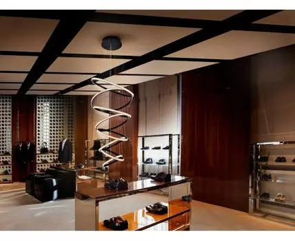 Люстра Ring 8 колец черная 4000K DIM