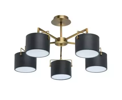 Люстра Сайрус (золотистый, черный)