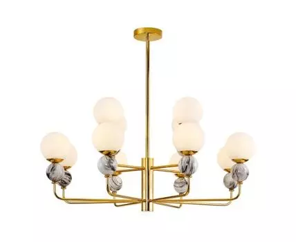 Люстра Sangamarmer (золотистый, белый, серый)