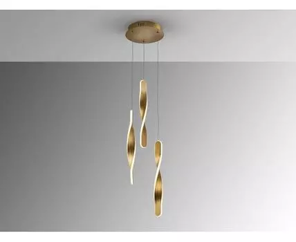 Люстра Twist 3L золотая