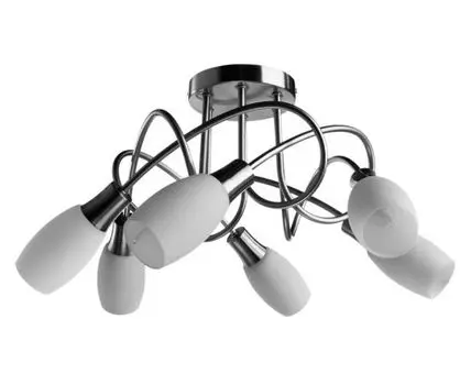 Люстра VOLARE A4591PL-6SS (28, 60, Потолочные, Белый, 60)