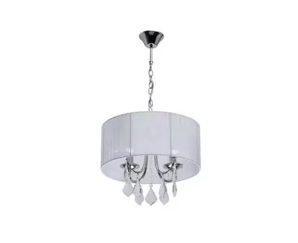 Люстра Жаклин (серебристый, белый)