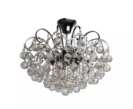 Люстра Жемчуг (серый, прозрачный)