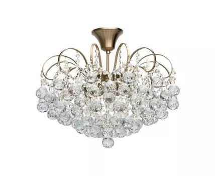 Люстра Жемчуг (золотистый, прозрачный)
