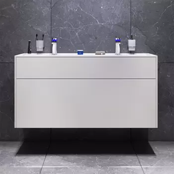 M50AFHX1203WM База под раковину подвесная 120 см, 3 ящика, белый матовый