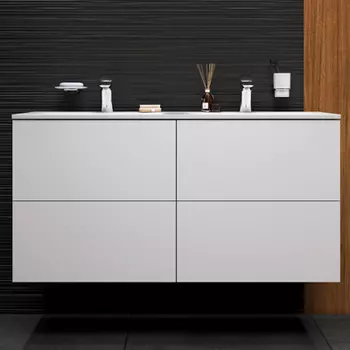 M70AFHD1202WG База под раковину подвесная 120 см, белый глянец