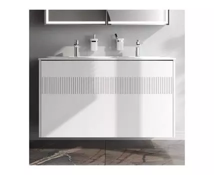 M8FFUX1202WM База под раковину, 2 ящика, 120 см, белый матовый