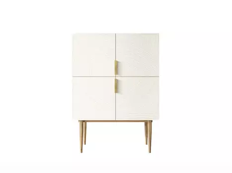 Малый комод с четырьмя дверками на высоких ножках Line