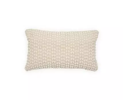 Mascarell Чехол на подушку из белого хлопка и полипропилена 30 x 50 см