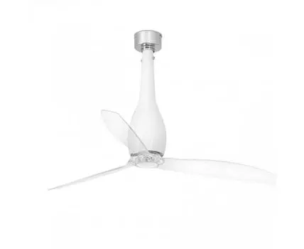 Матово-белый / прозрачный потолочный вентилятор Eterfan 128 см