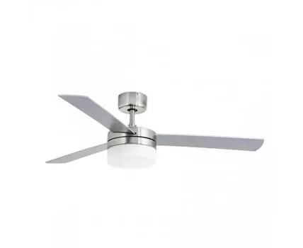 Матовый никелевый потолочный вентилятор с освещением Panay