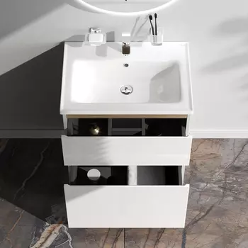 Тумба с раковиной 80 AM.PM X-Joy M85AFHX0802WG подвесная белый глянец