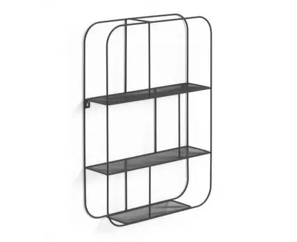 Металлические полки Veneranda с черной отделкой 42 x 60 см