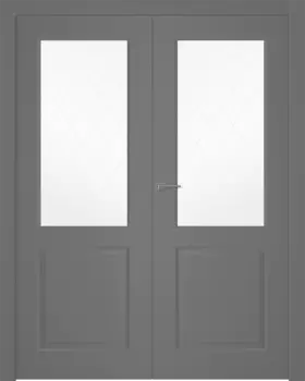 Межкомнатная дверь Alta Распашная двойная Эмаль белый 2,0х0,9