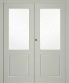 Межкомнатная дверь Alta Распашная двойная Эмаль белый 2,0х0,9