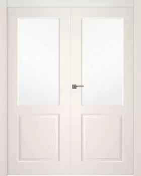 Межкомнатная дверь Alta Распашная двойная Эмаль белый 2,0х0,9