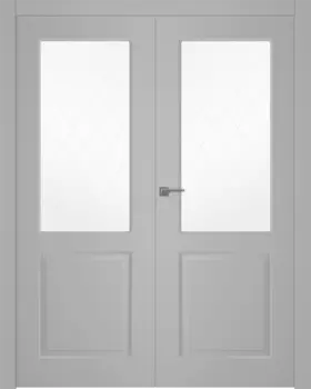Межкомнатная дверь Alta Распашная двойная Эмаль белый 2,0х0,9