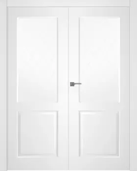 Межкомнатная дверь Alta Распашная двойная Эмаль белый 2,0х0,9