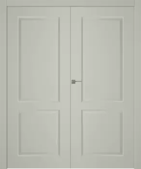 Межкомнатная дверь Alta Распашная двойная Эмаль графит 2,0х0,6