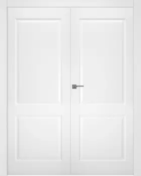 Межкомнатная дверь Alta Распашная двойная Эмаль графит 2,0х0,6