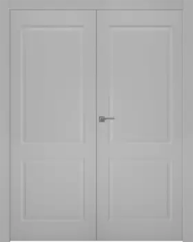 Межкомнатная дверь Alta Распашная двойная Эмаль графит 2,0х0,6