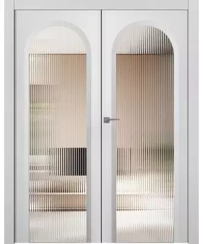 Межкомнатная дверь Аргентум 1A Двойная Эмаль белый 2,0х0,6