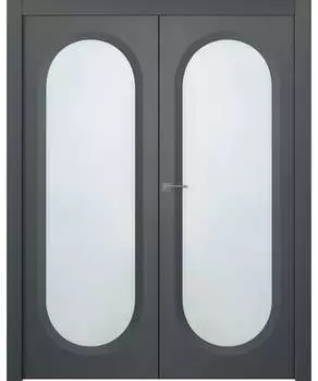 Межкомнатная дверь Аргентум 1B Двойная Эмаль белый нестандарт