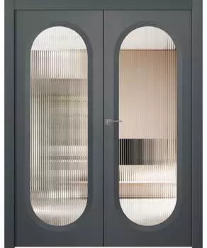 Межкомнатная дверь Аргентум 1B Двойная Эмаль белый нестандарт