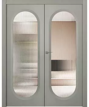 Межкомнатная дверь Аргентум 1B Двойная Эмаль белый нестандарт