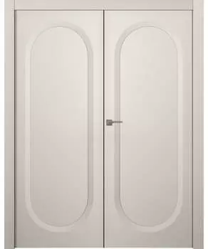 Межкомнатная дверь Аргентум 1C Двойная Эмаль белый нестандарт