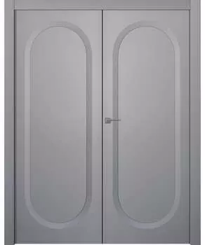 Межкомнатная дверь Аргентум 1C Двойная Эмаль белый нестандарт