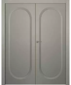 Межкомнатная дверь Аргентум 1C Двойная Эмаль белый нестандарт